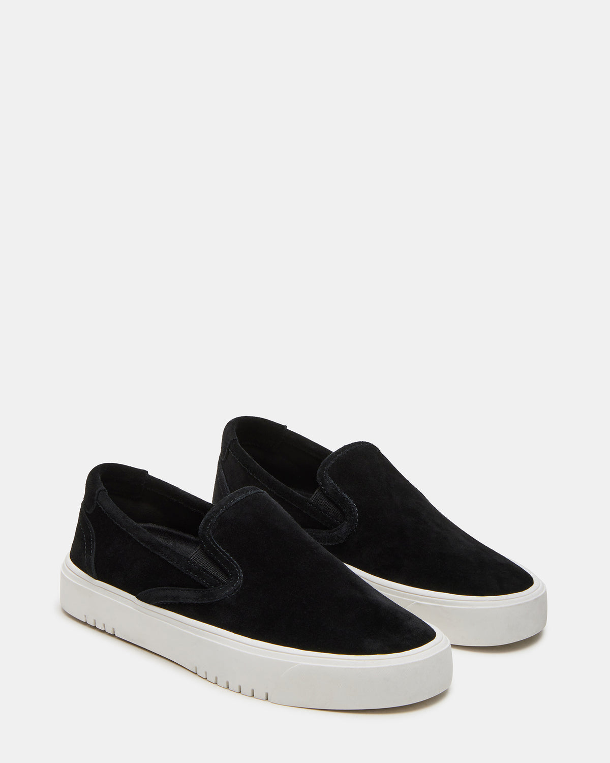 MURPHY Black Suede Low-Top Sneaker | Women's Sneakers - Steve Madden