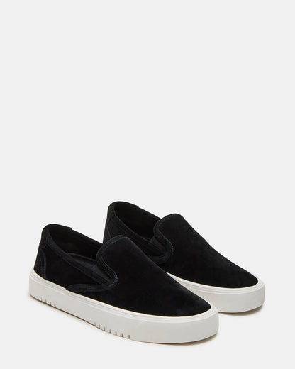 MURPHY Black Suede Low-Top Sneaker | Women's Sneakers - Steve Madden