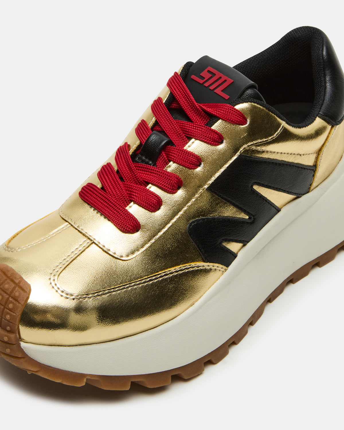 SUPERCAMPO Gold Multi Women's Platform Low-Top Sneaker - Steve Madden
