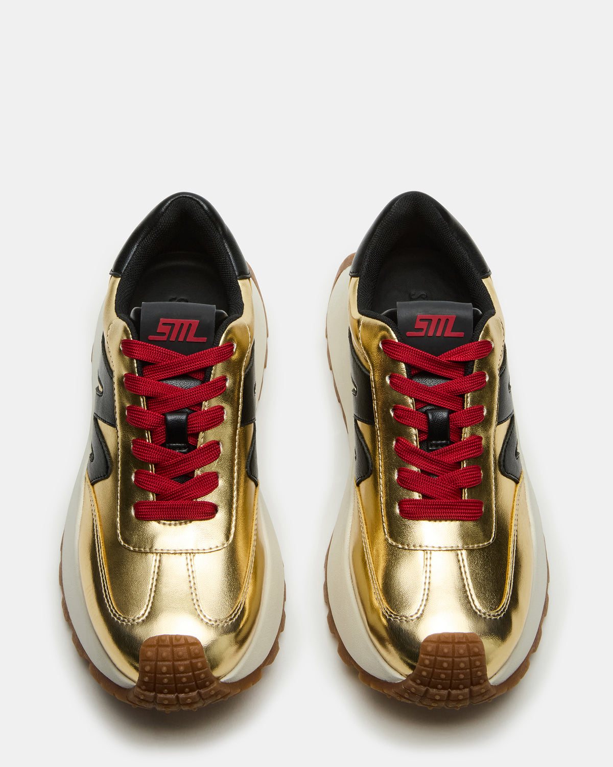 SUPERCAMPO Gold Multi Women's Platform Low-Top Sneaker - Steve Madden