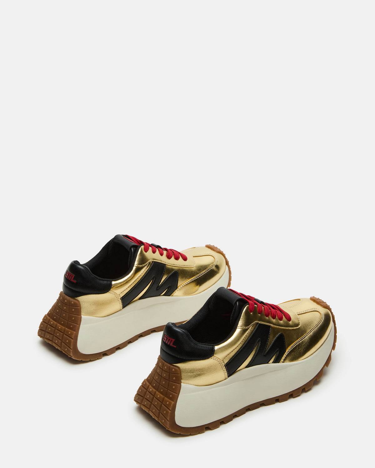 SUPERCAMPO Gold Multi Women's Platform Low-Top Sneaker - Steve Madden