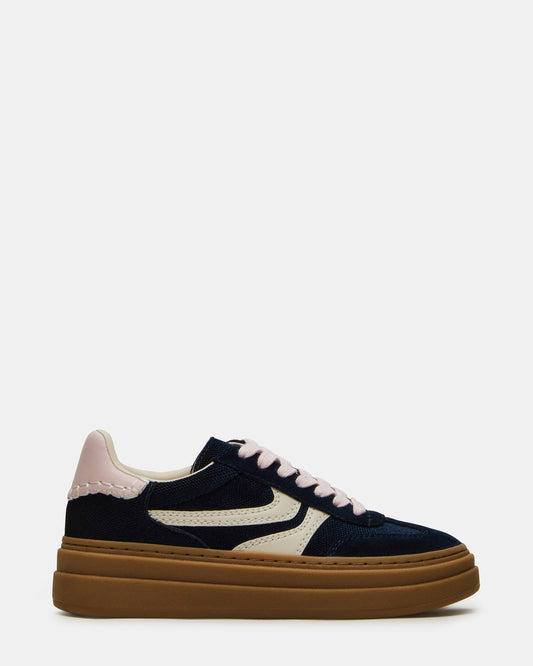 DODGE Navy Low-Top Platform Women's Sneaker - Steve Madden