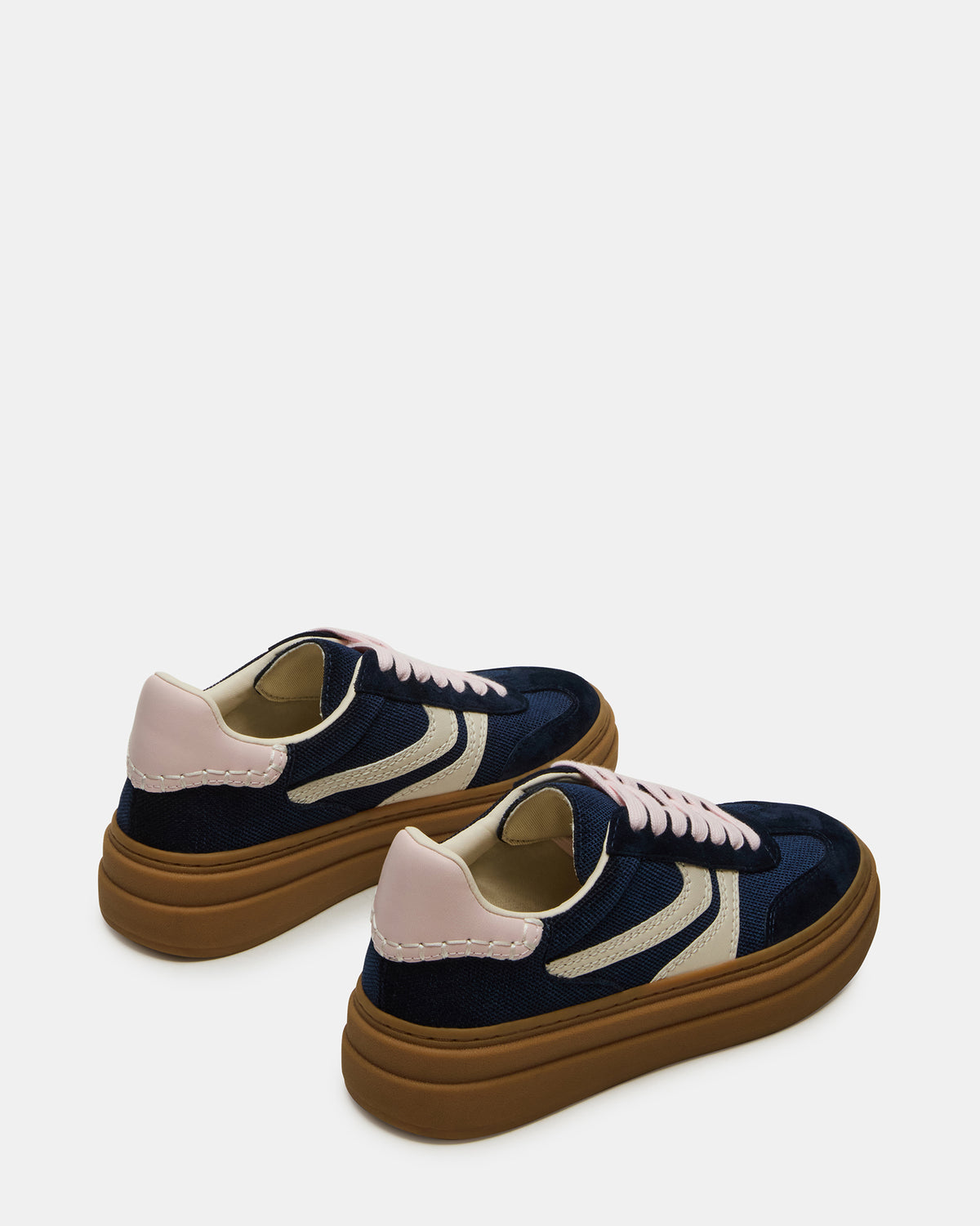 DODGE Navy Low-Top Platform Women's Sneaker - Steve Madden