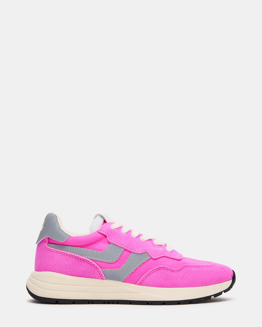 BURST Pink Multi Women's Low-Top Lace-Up Sneaker - Steve Madden