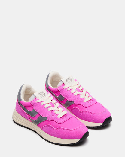 BURST Pink Multi Women's Low-Top Lace-Up Sneaker - Steve Madden