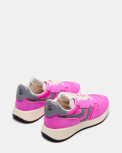 BURST Pink Multi Women's Low-Top Lace-Up Sneaker - Steve Madden