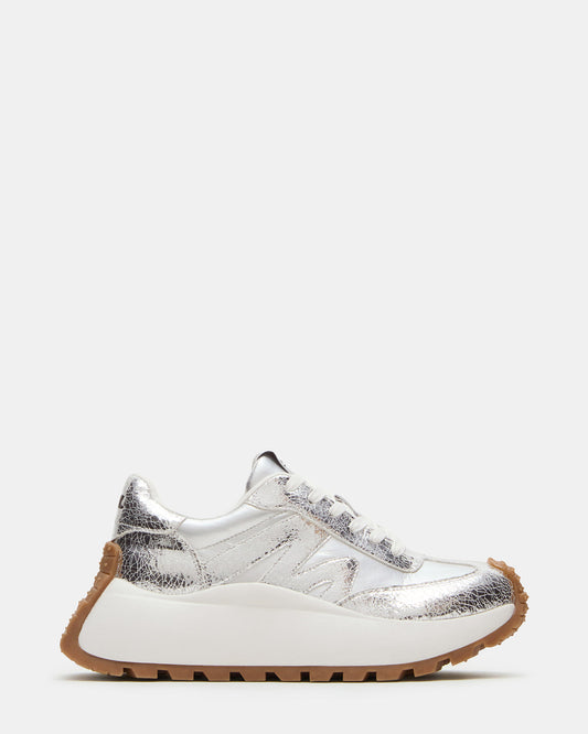 SUPERCAMPO Silver Multi Women's Platform Low-Top Sneaker - Steve Madden