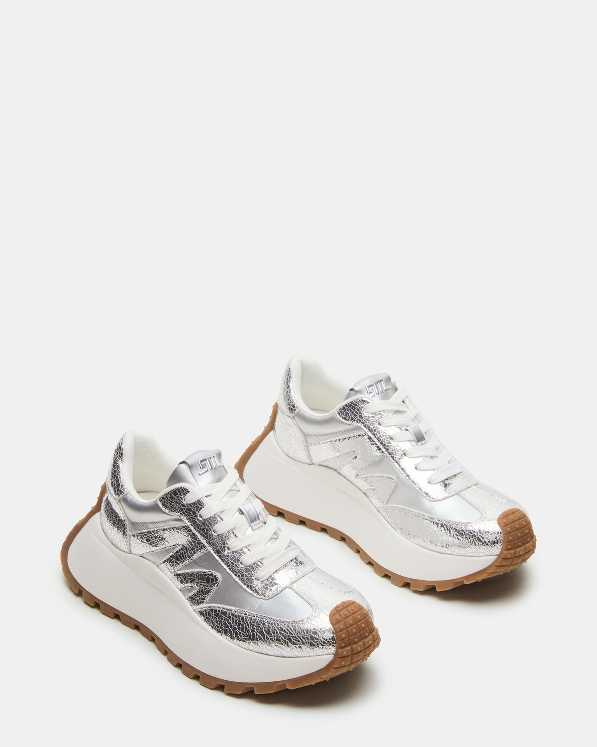 SUPERCAMPO Silver Multi Women's Platform Low-Top Sneaker - Steve Madden