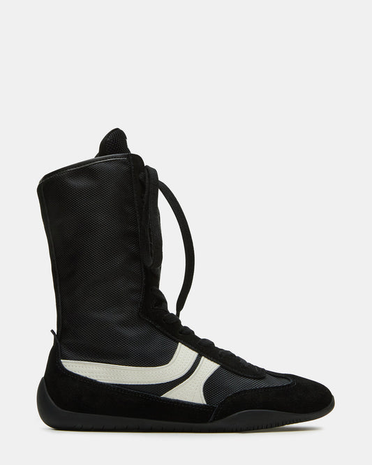 PAXTIN Black Multi Women's High-Top Lace-Up Sneaker - Steve Madden