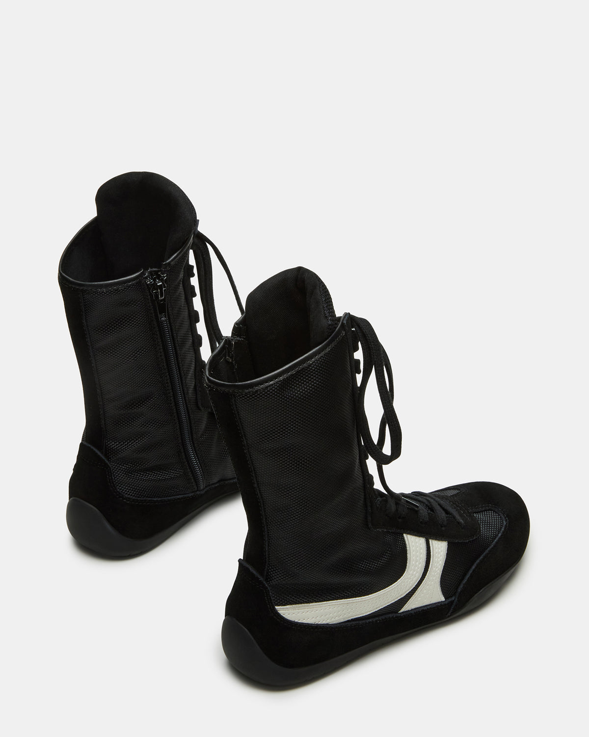 PAXTIN Black Multi Women's High-Top Lace-Up Sneaker - Steve Madden