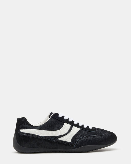 DOBSON Black Multi Women's Low-Top Lace-Up Sneaker - Steve Madden