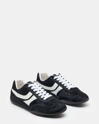 DOBSON Black Multi Women's Low-Top Lace-Up Sneaker - Steve Madden