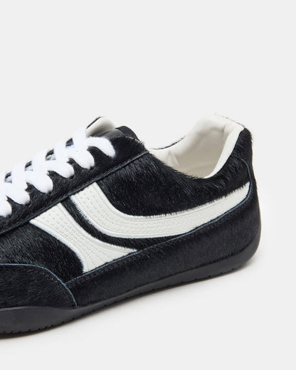 DOBSON Black Multi Women's Low-Top Lace-Up Sneaker - Steve Madden