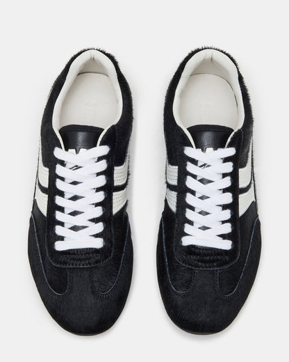 DOBSON Black Multi Women's Low-Top Lace-Up Sneaker - Steve Madden
