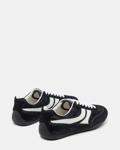 DOBSON Black Multi Women's Low-Top Lace-Up Sneaker - Steve Madden