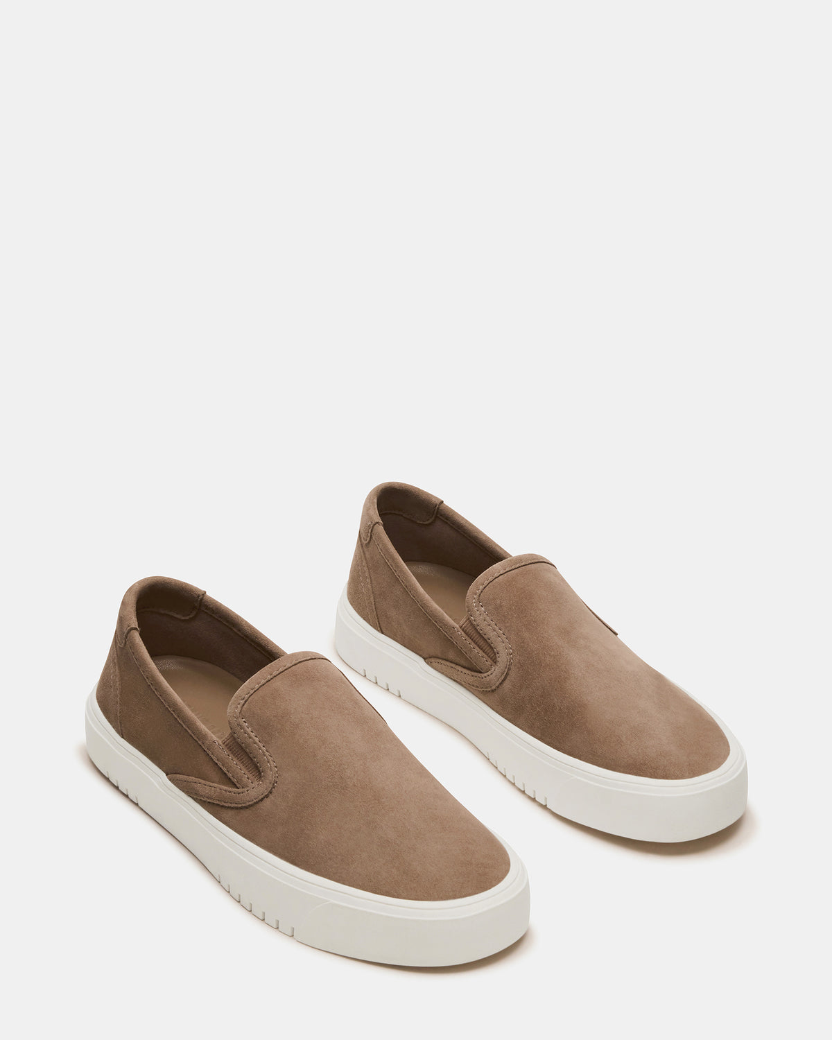 MURPHY Taupe Suede Low-Top Sneaker | Women's Sneakers - Steve Madden
