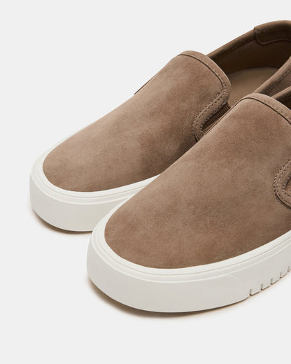 MURPHY Taupe Suede Low-Top Sneaker | Women's Sneakers - Steve Madden