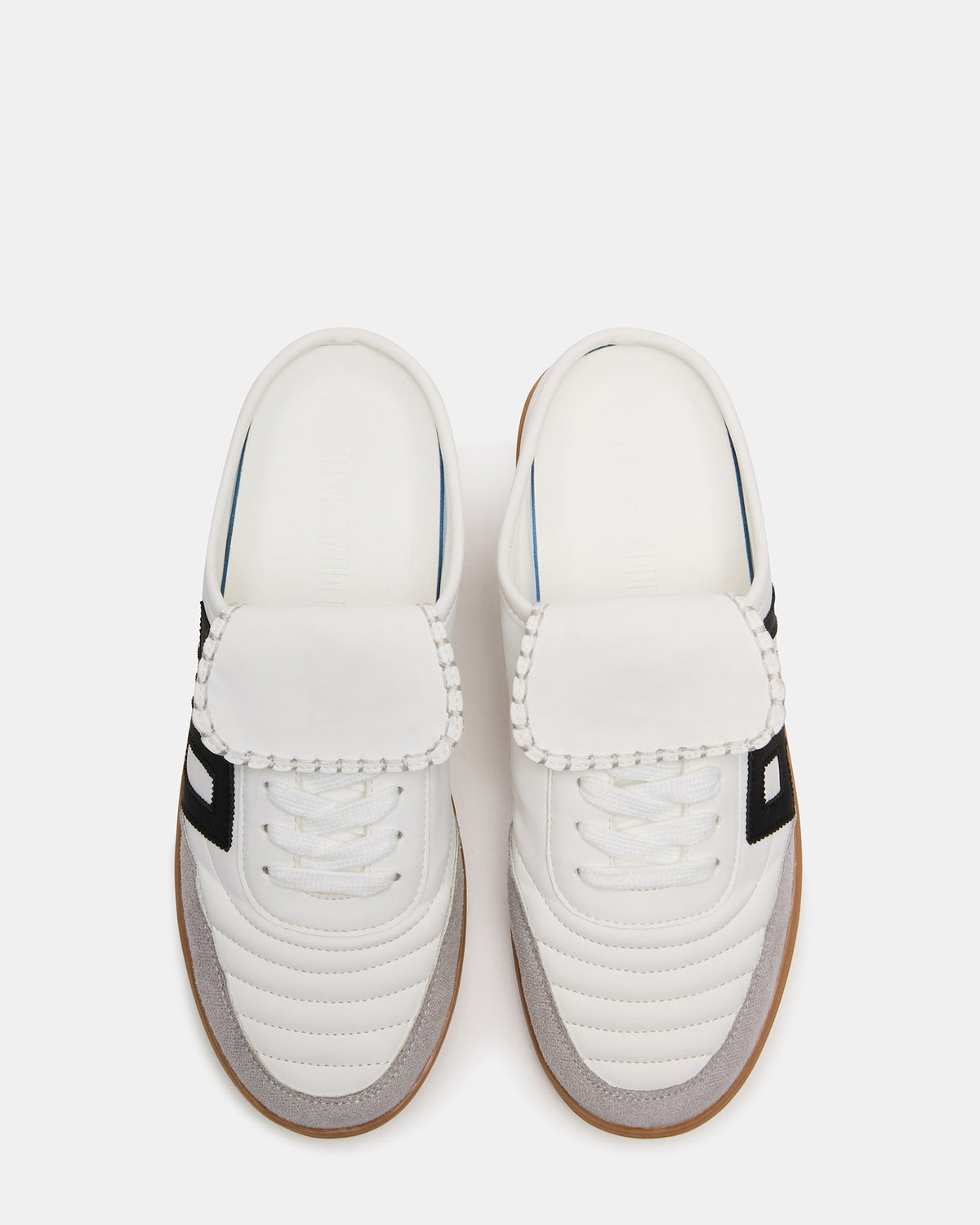 NOSTALGIC White Multi Women's Low-Top Slip-On Mule Sneaker - Steve Madden