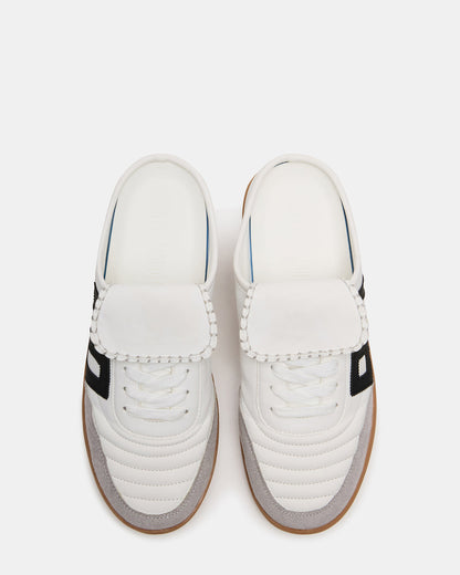 NOSTALGIC White Multi Women's Low-Top Slip-On Mule Sneaker - Steve Madden