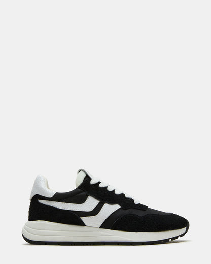 BURST Black Multi Women's Low-Top Lace-Up Sneaker - Steve Madden