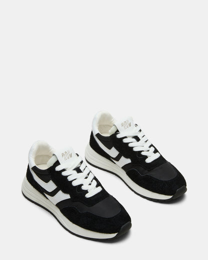 BURST Black Multi Women's Low-Top Lace-Up Sneaker - Steve Madden