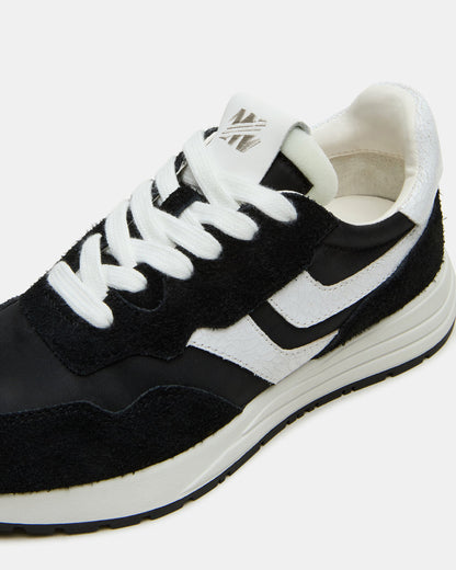 BURST Black Multi Women's Low-Top Lace-Up Sneaker - Steve Madden