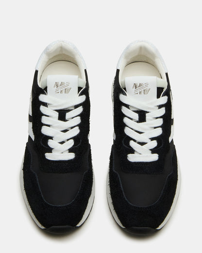 BURST Black Multi Women's Low-Top Lace-Up Sneaker - Steve Madden