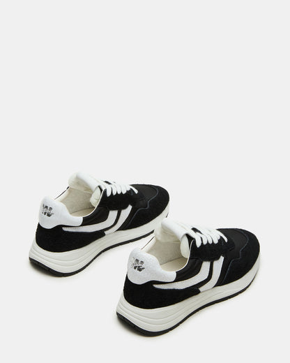 BURST Black Multi Women's Low-Top Lace-Up Sneaker - Steve Madden