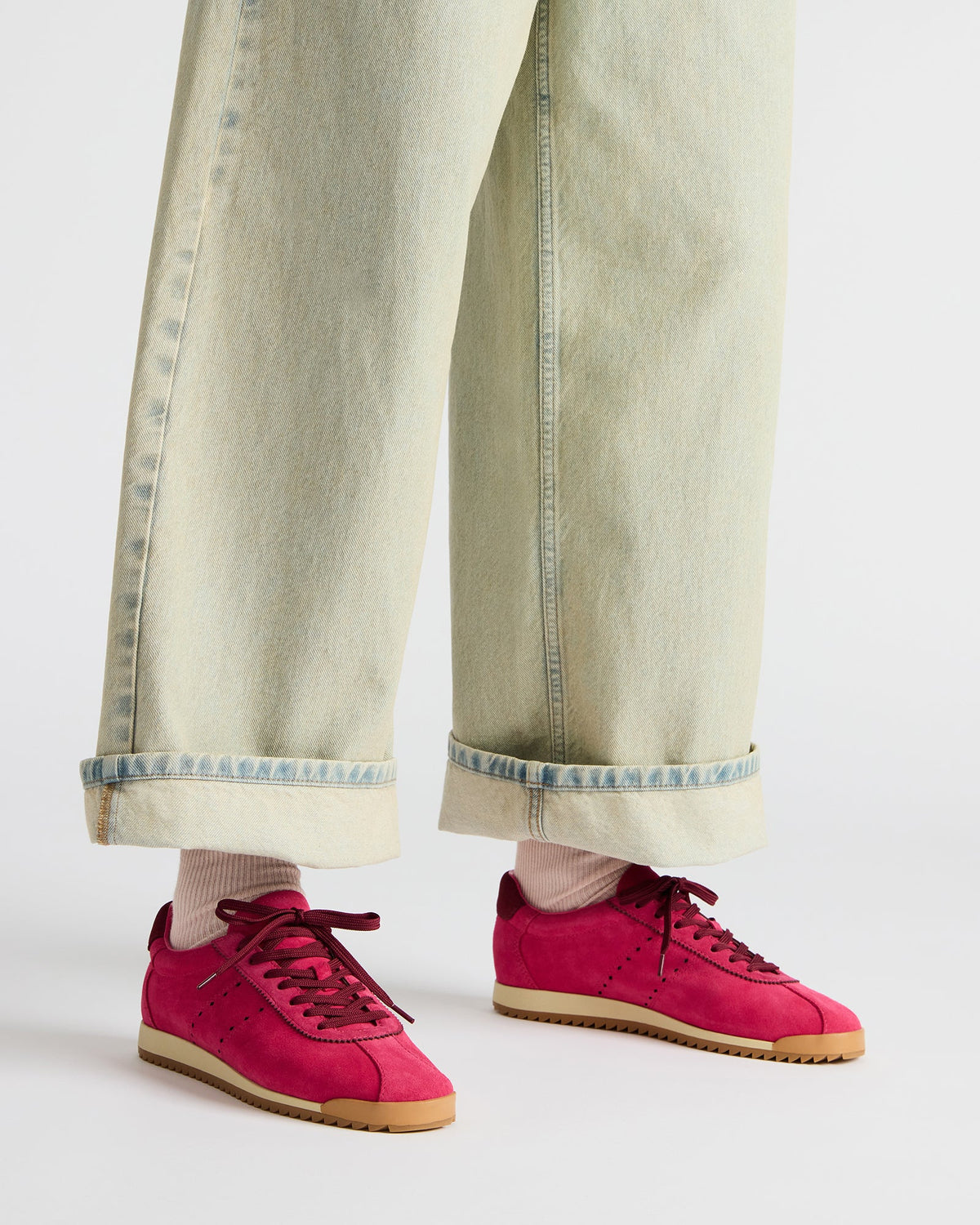 MIRAGE Hot Pink Low-Top Sneaker | Women's Sneakers - Steve Madden