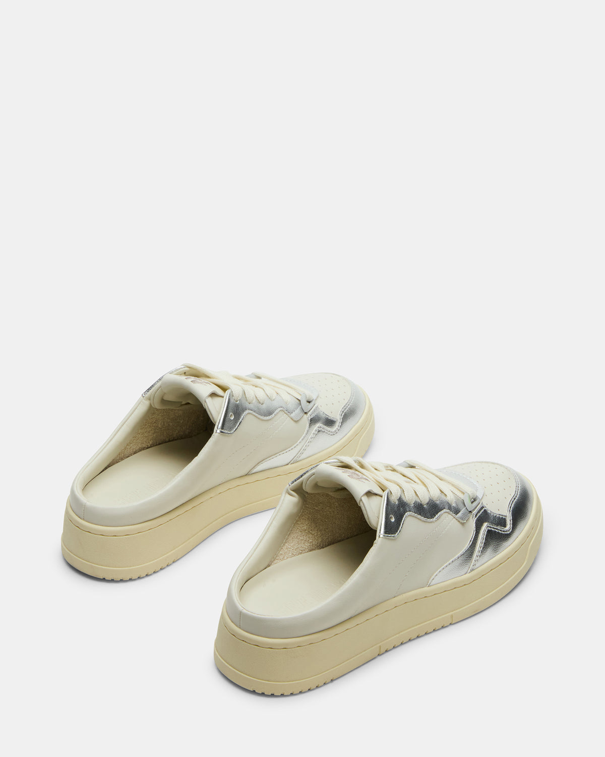JENSEN Silver Multi Slip-On Low-Top Mule Sneaker | Women's Sneakers - Steve Madden