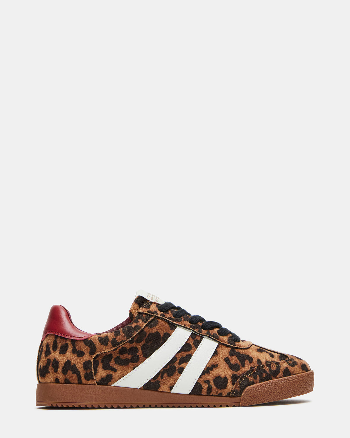 HUDSIN Leopard Women's Lace-Up Low-Top Sneaker - Steve Madden