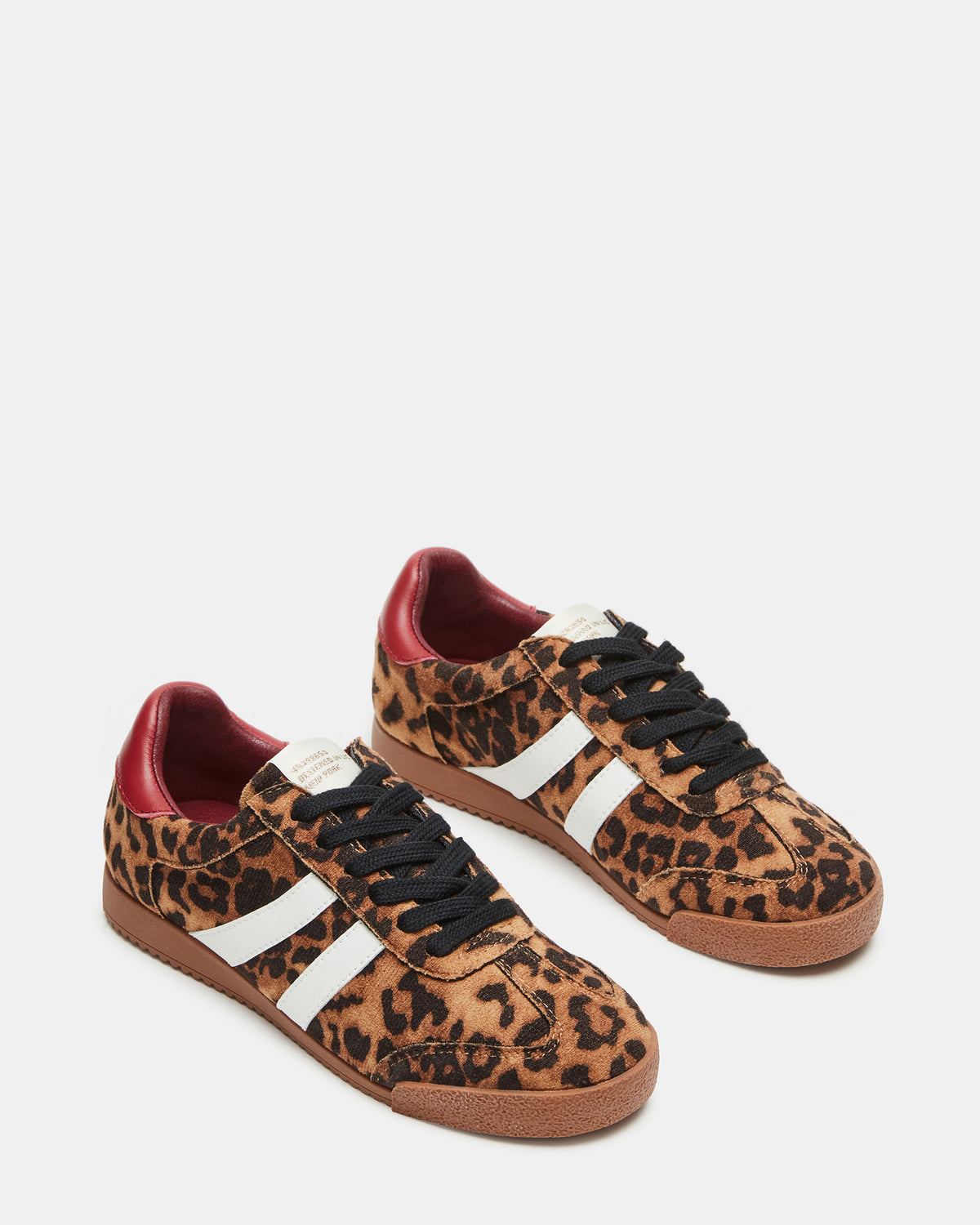 HUDSIN Leopard Women's Lace-Up Low-Top Sneaker - Steve Madden