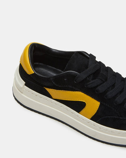 KICKFLIP Black Suede Platform Low-Top Sneaker | Women's Sneakers - Steve Madden