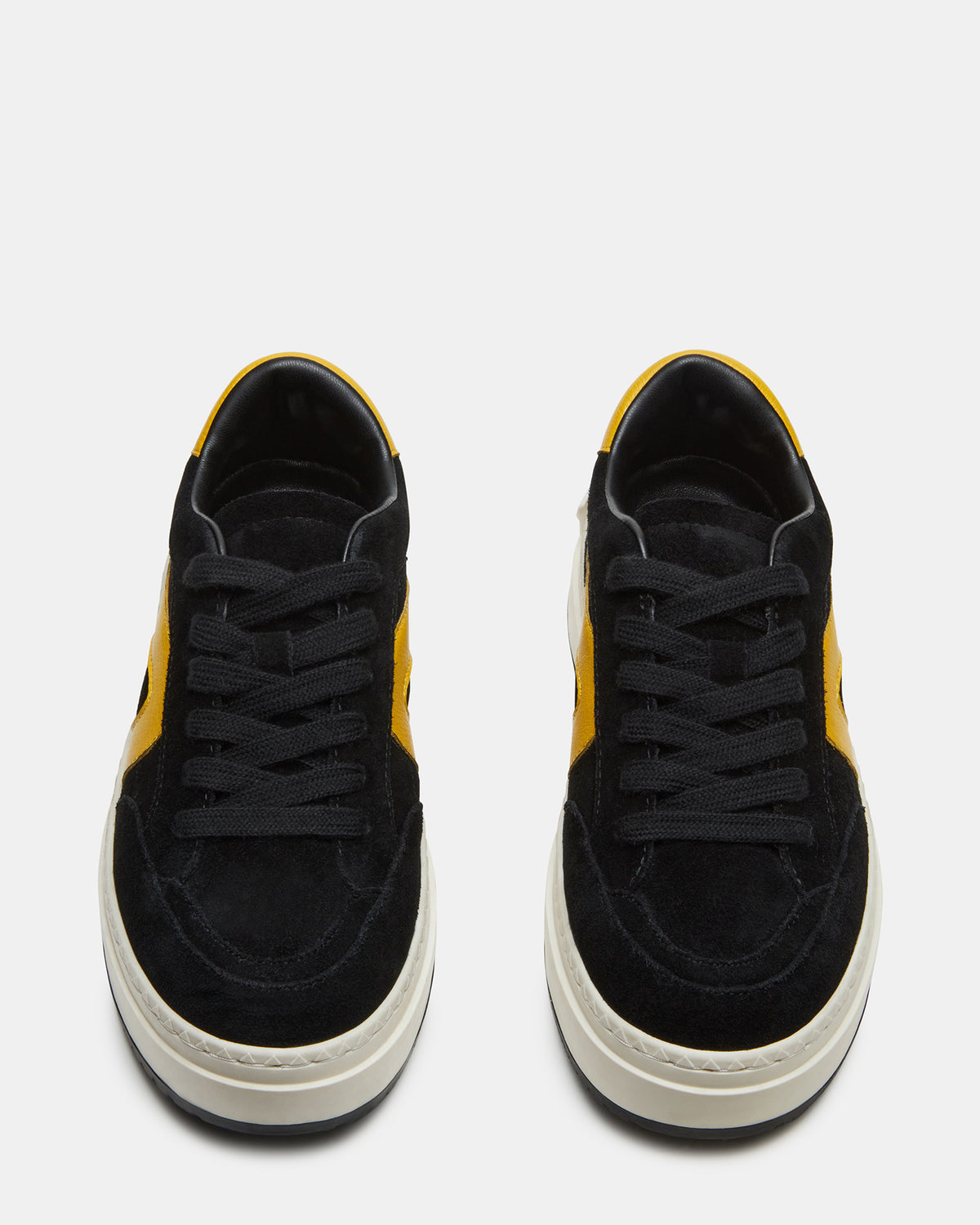 KICKFLIP Black Suede Platform Low-Top Sneaker | Women's Sneakers - Steve Madden