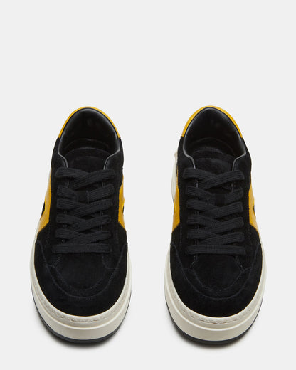 KICKFLIP Black Suede Platform Low-Top Sneaker | Women's Sneakers - Steve Madden