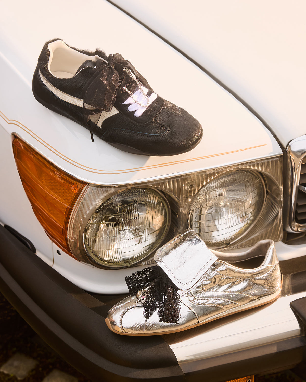 MOBILITY SIlver Leather Women's Low-Top Lace-Up Sneaker - Steve Madden