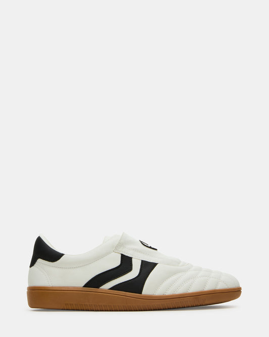 BOLT Black/White Low-Top Sneaker | Women's Sneakers - Steve Madden