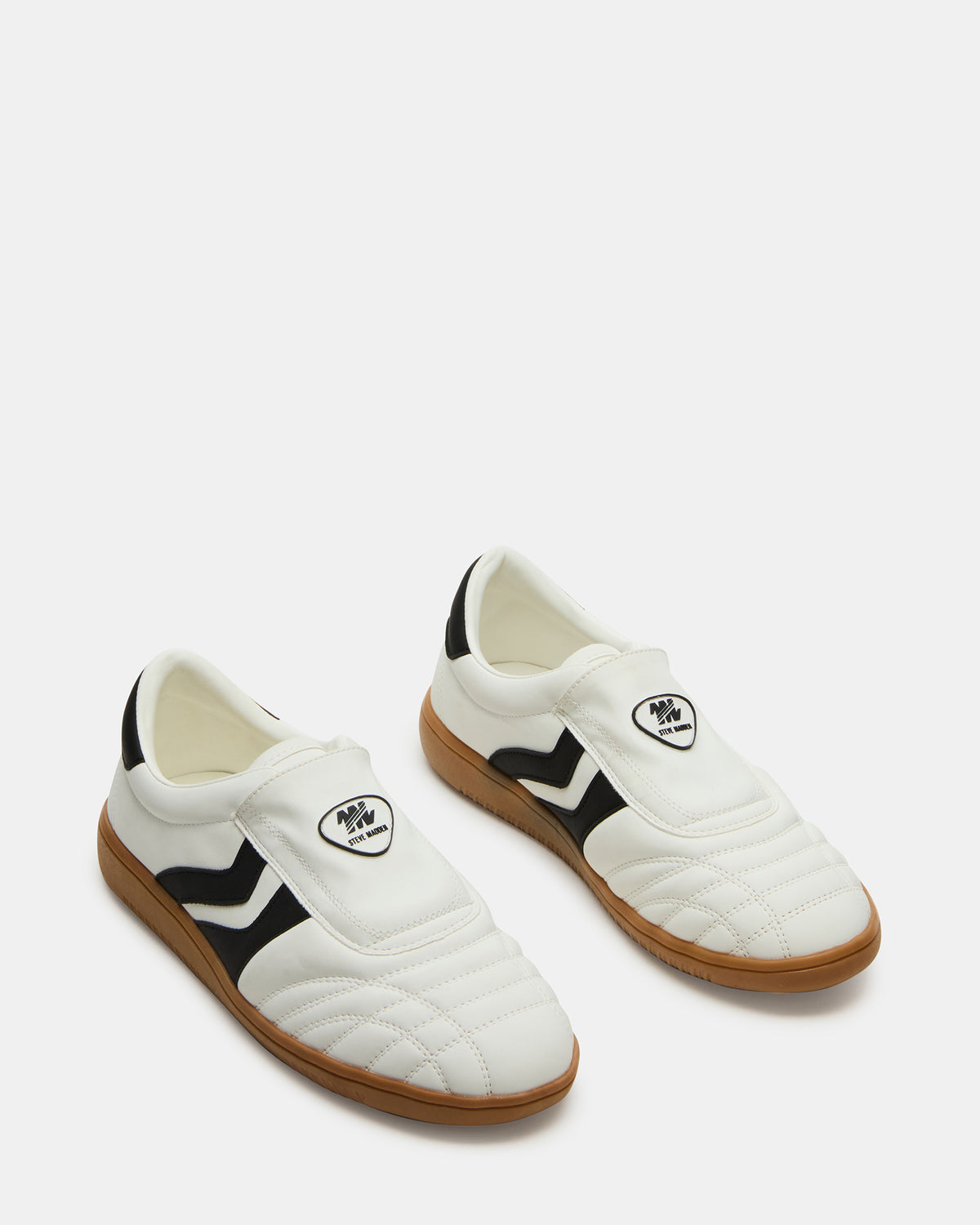 BOLT Black/White Low-Top Sneaker | Women's Sneakers - Steve Madden