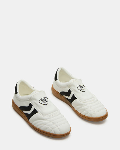 BOLT Black/White Low-Top Sneaker | Women's Sneakers - Steve Madden