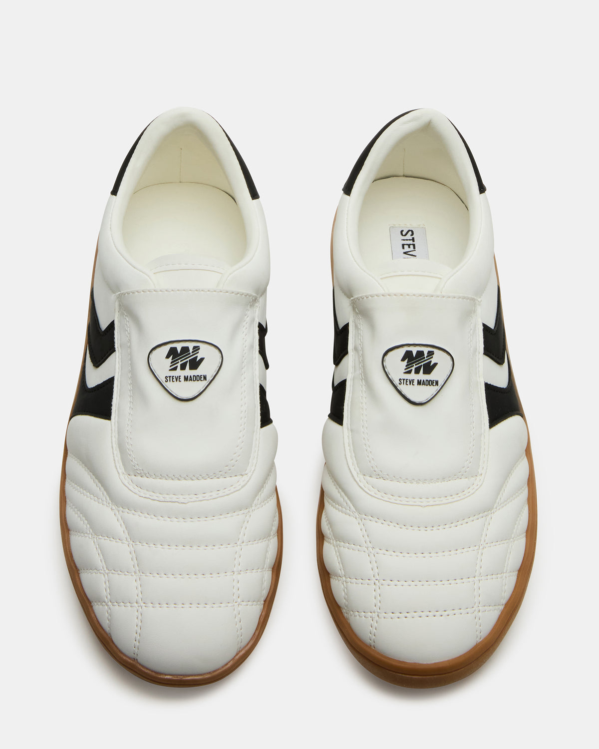 BOLT Black/White Low-Top Sneaker | Women's Sneakers - Steve Madden