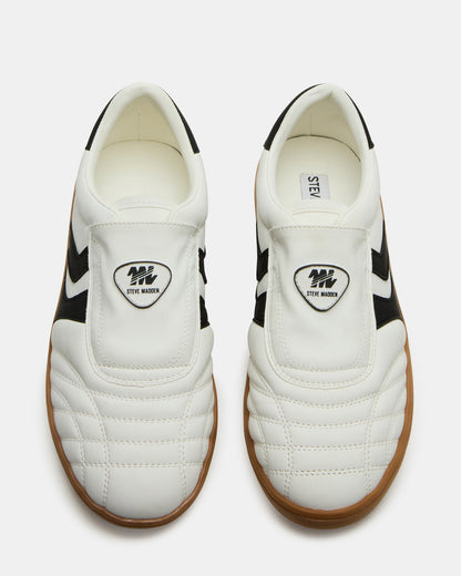BOLT Black/White Low-Top Sneaker | Women's Sneakers - Steve Madden