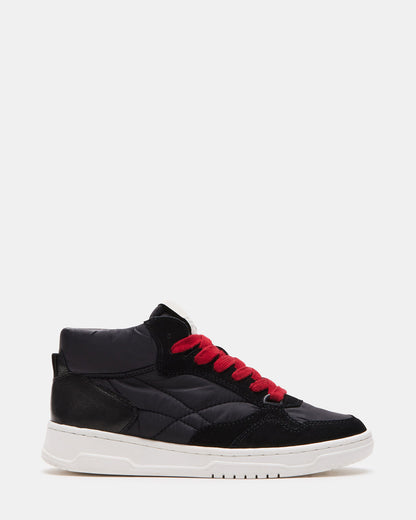 EVERETT Black Multi High-Top Lace-Up Sneaker | Women's Sneakers - Steve Madden