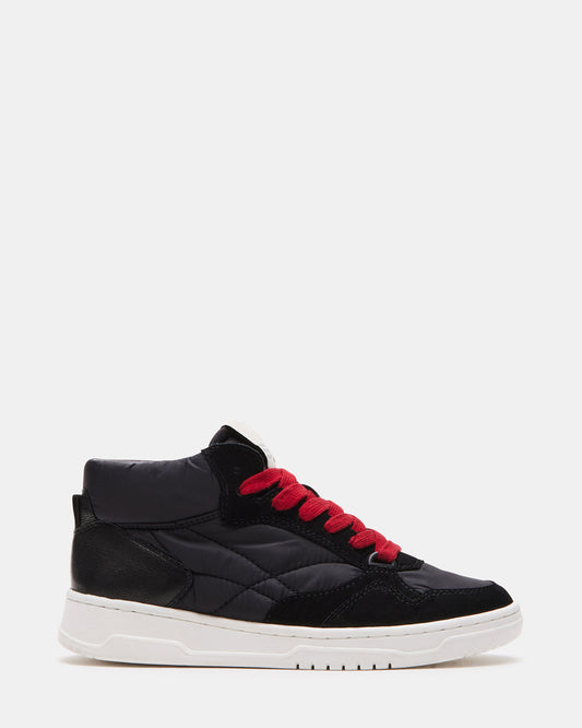 EVERETT Black Multi High-Top Lace-Up Sneaker | Women's Sneakers - Steve Madden