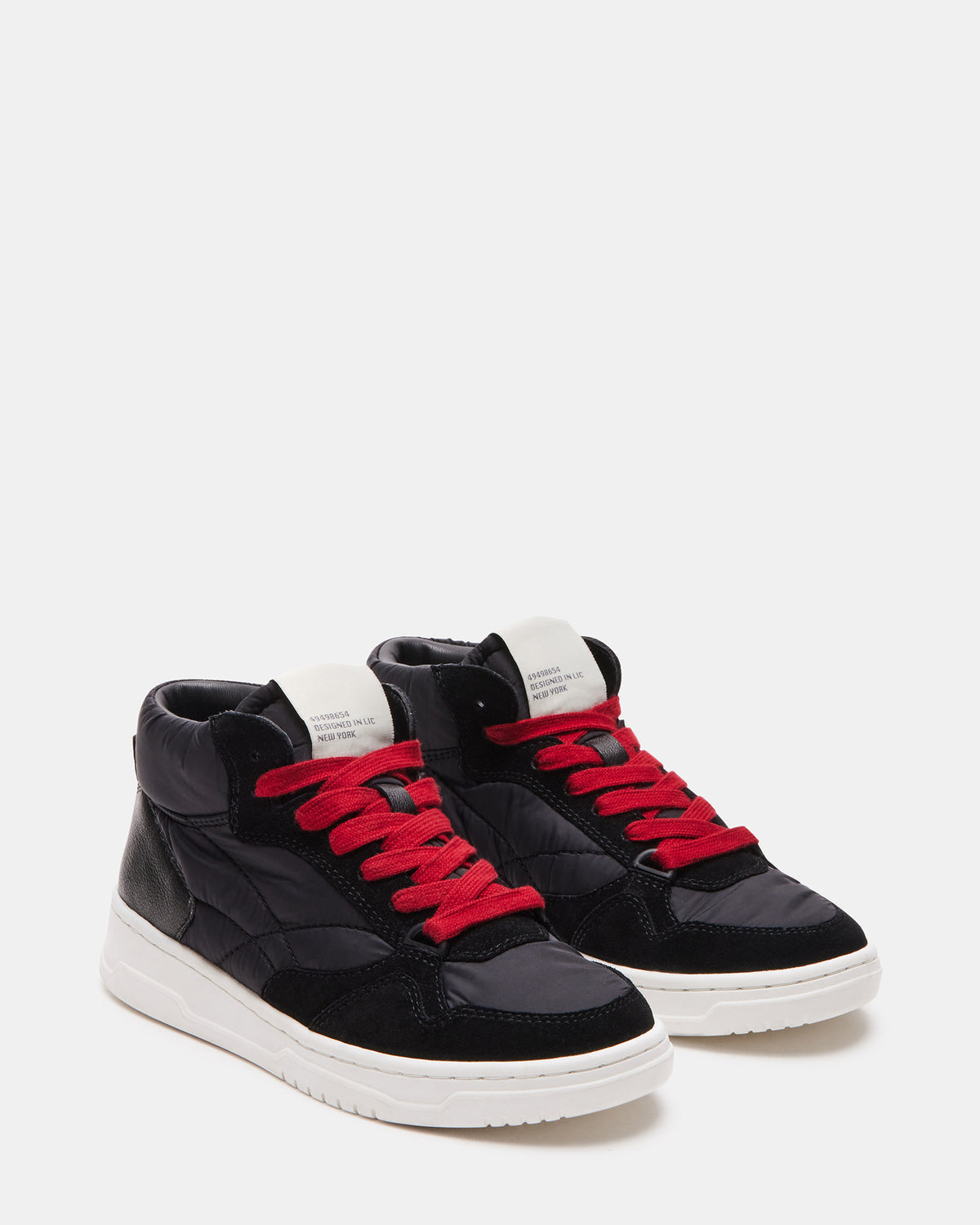 EVERETT Black Multi High-Top Lace-Up Sneaker | Women's Sneakers - Steve Madden