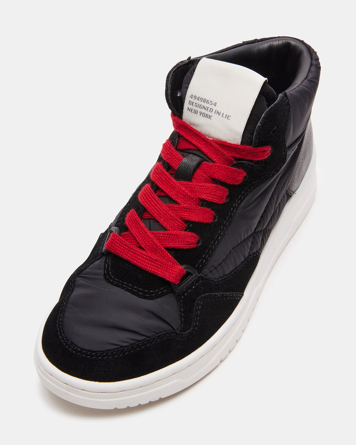 EVERETT Black Multi High-Top Lace-Up Sneaker | Women's Sneakers - Steve Madden