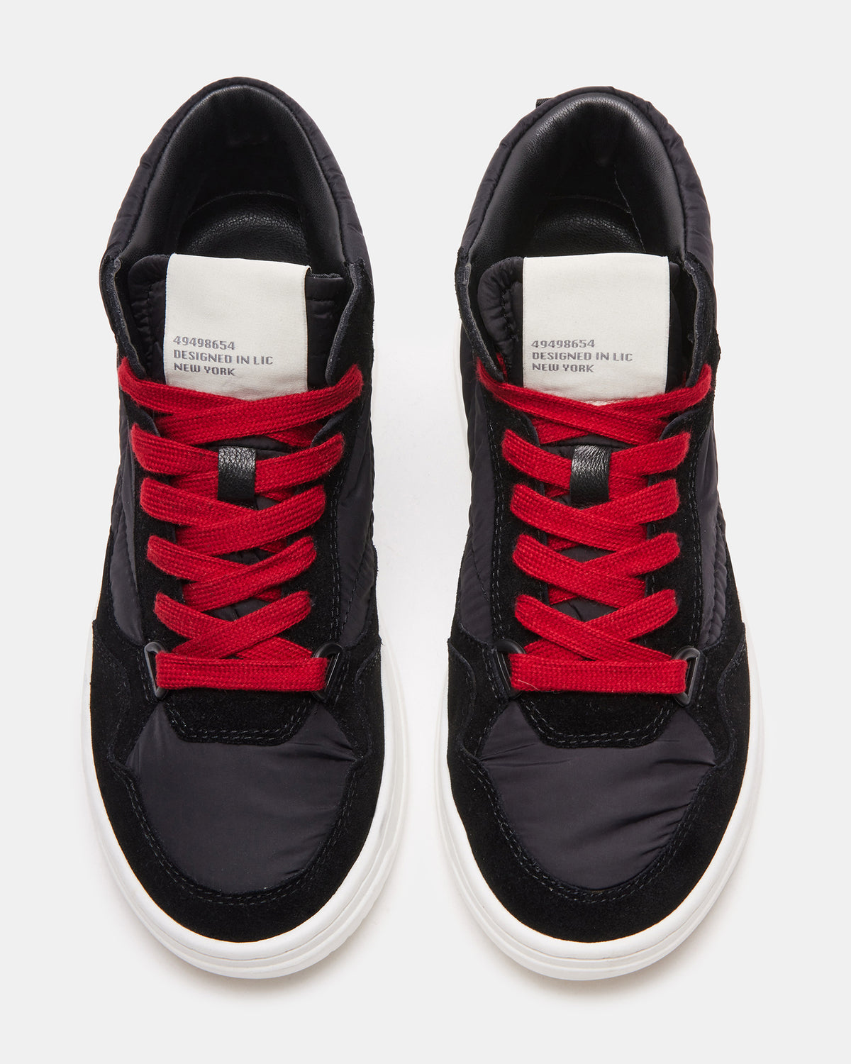 EVERETT Black Multi High-Top Lace-Up Sneaker | Women's Sneakers - Steve Madden