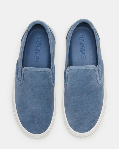 MURPHY Denim Suede Low-Top Sneaker | Women's Sneakers - Steve Madden