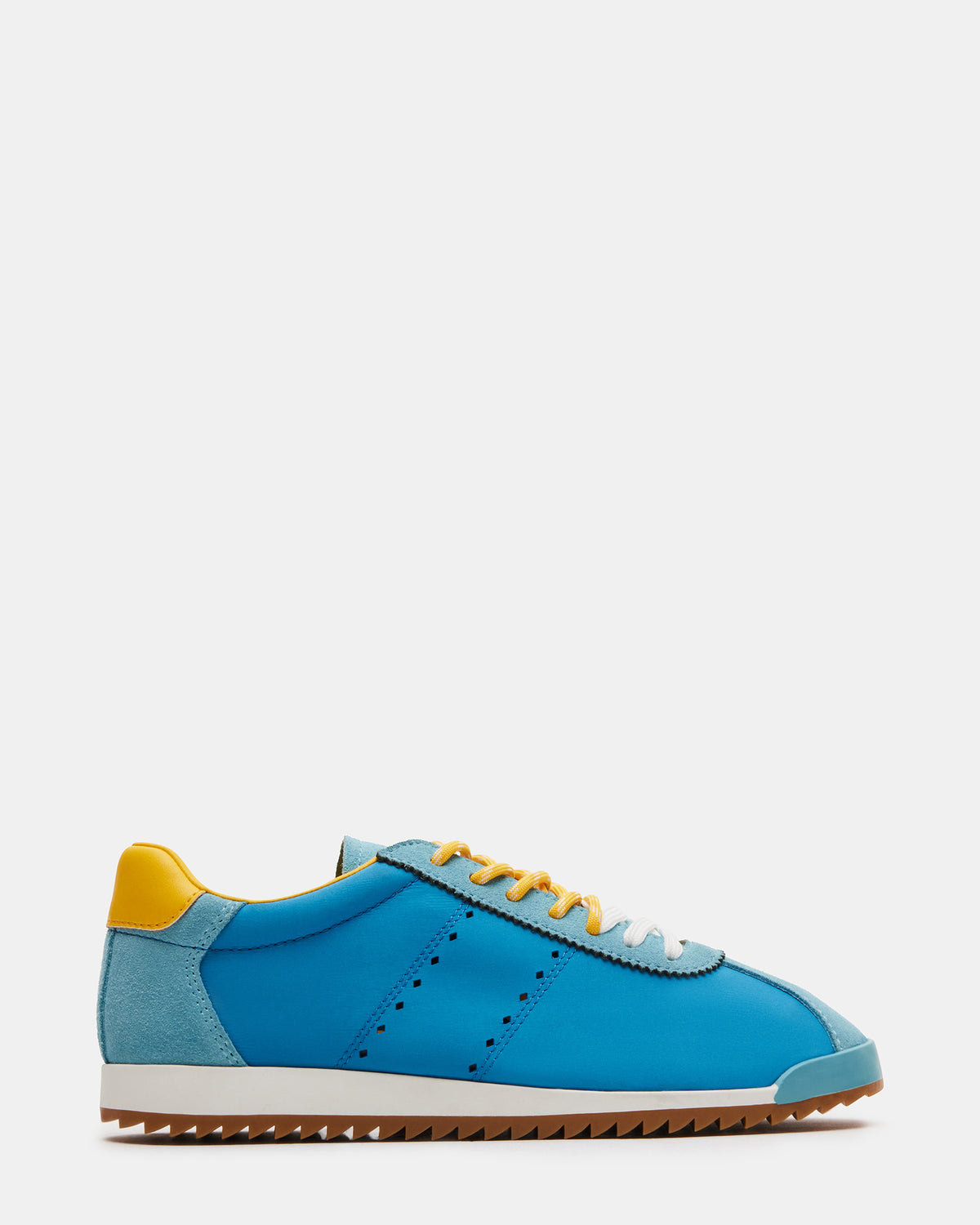 MIRAGE Blue/Yellow Low-Top Sneaker | Women's Sneakers - Steve Madden