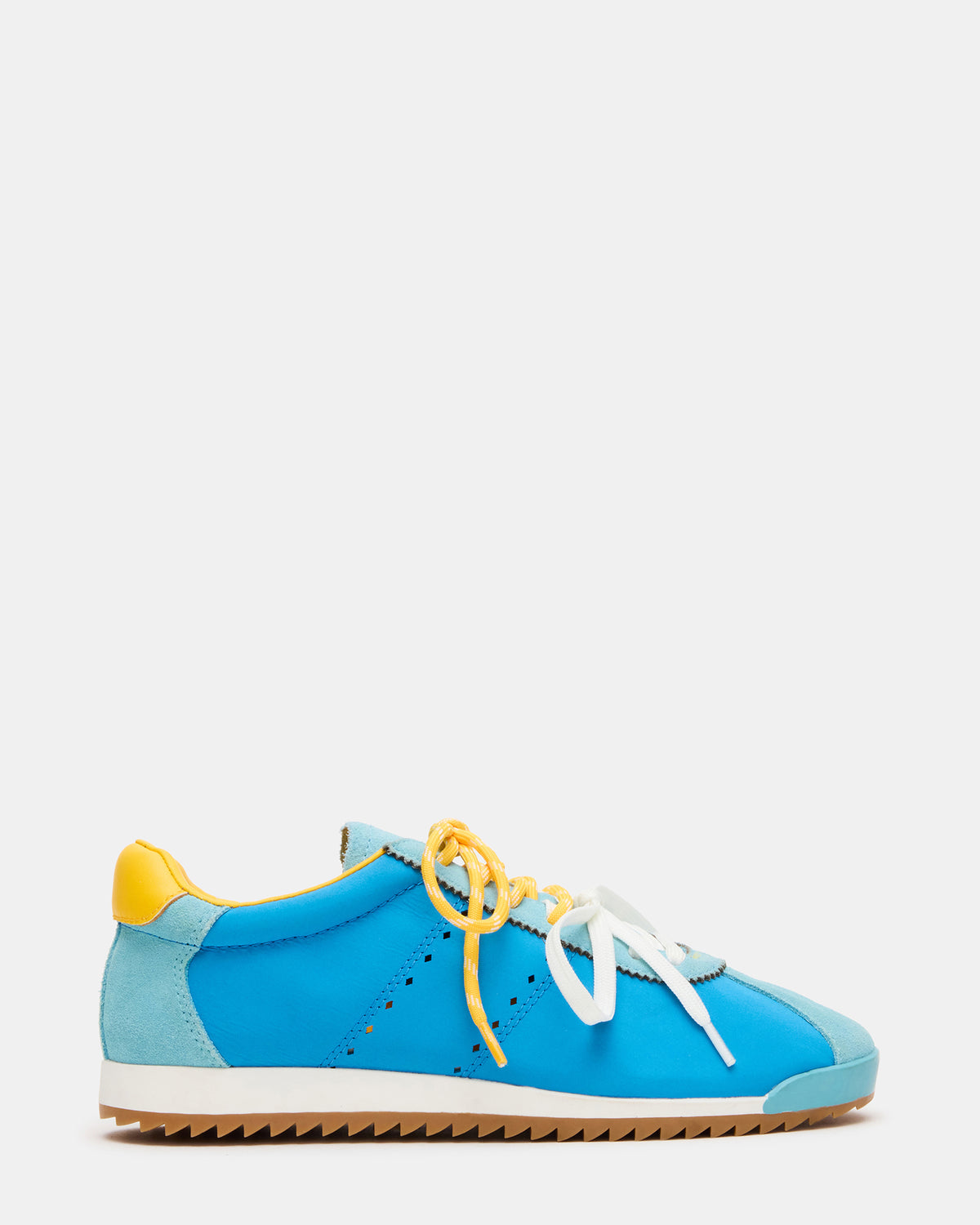 MIRAGE Blue/Yellow Low-Top Sneaker | Women's Sneakers - Steve Madden