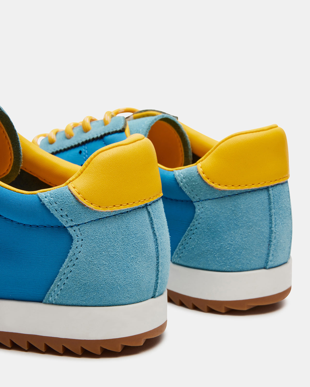 MIRAGE Blue/Yellow Low-Top Sneaker | Women's Sneakers - Steve Madden